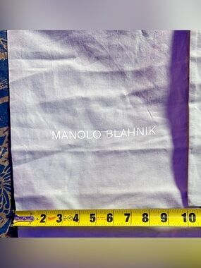 Manolo Blahnik Canvas Dust Bags